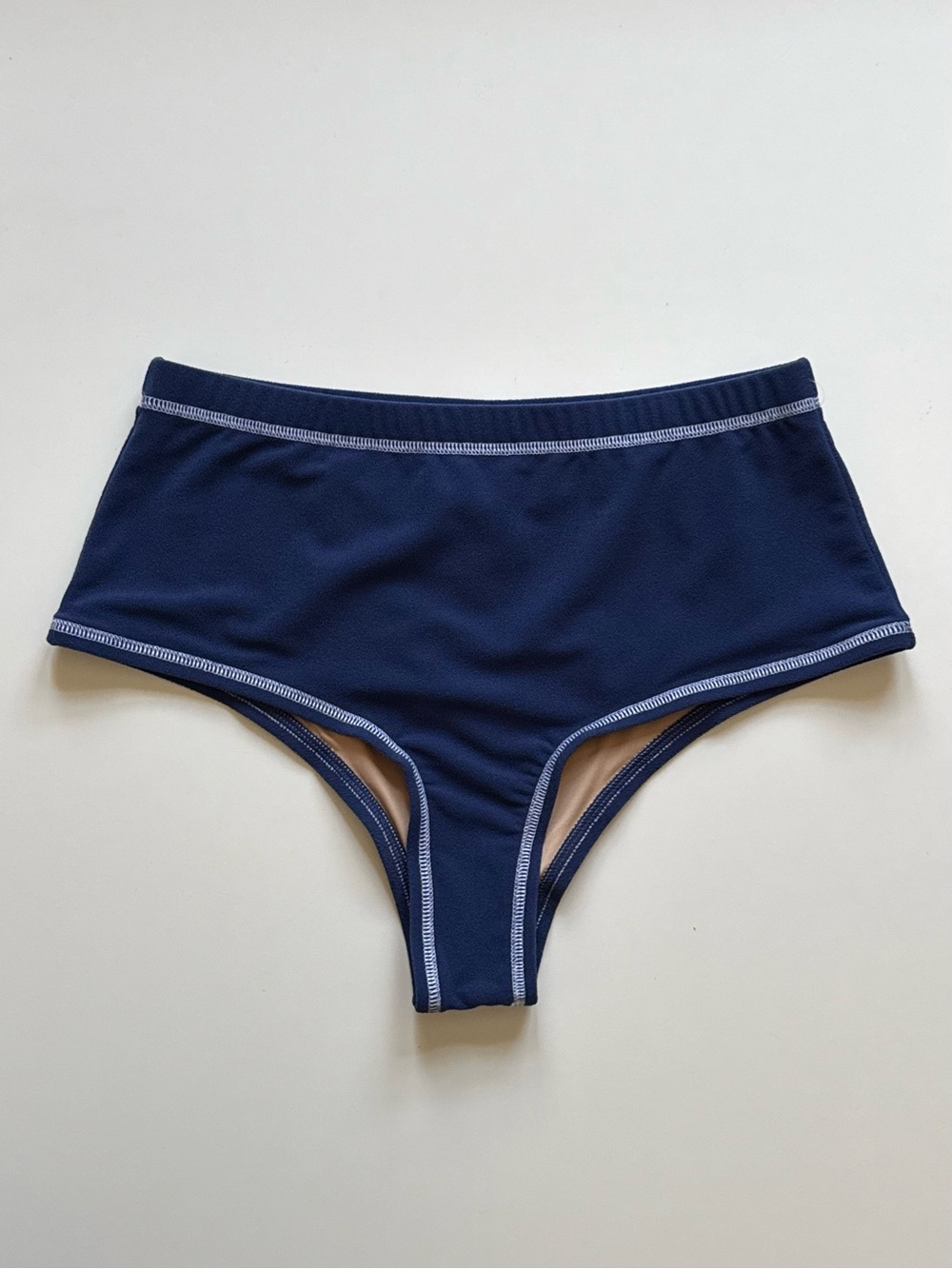 Gnash Swim Women’s Margot Towelling Bikini Brief, Navy - Size 10 (US)